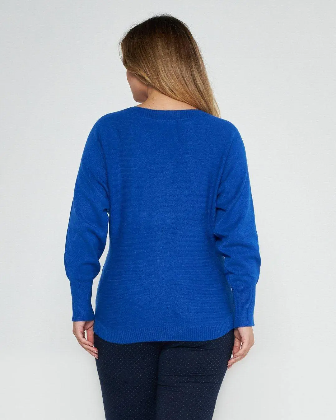 Maglia kimono con  gircollo costina TAMPONE - Image 4