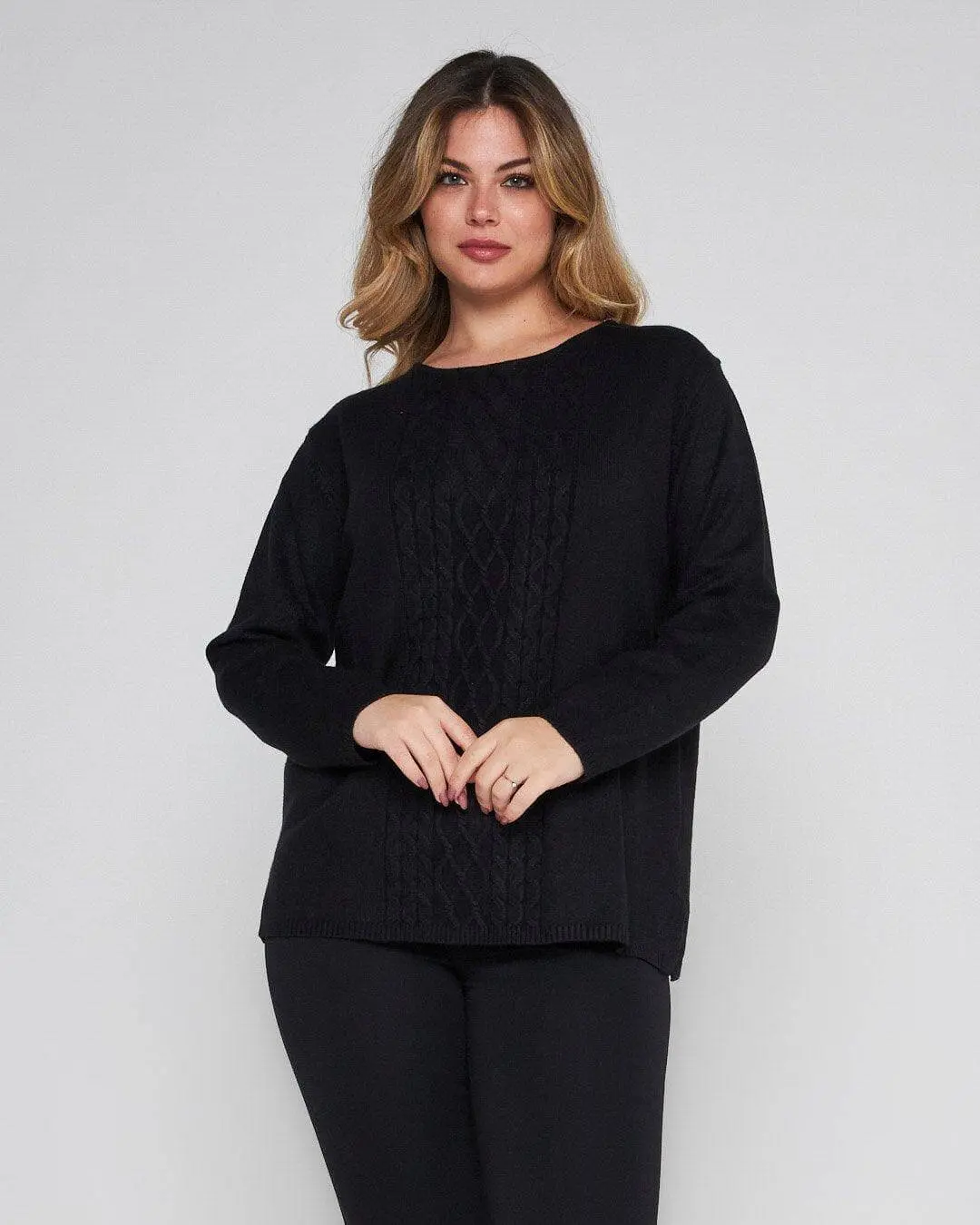Maglia jacquard NERO A