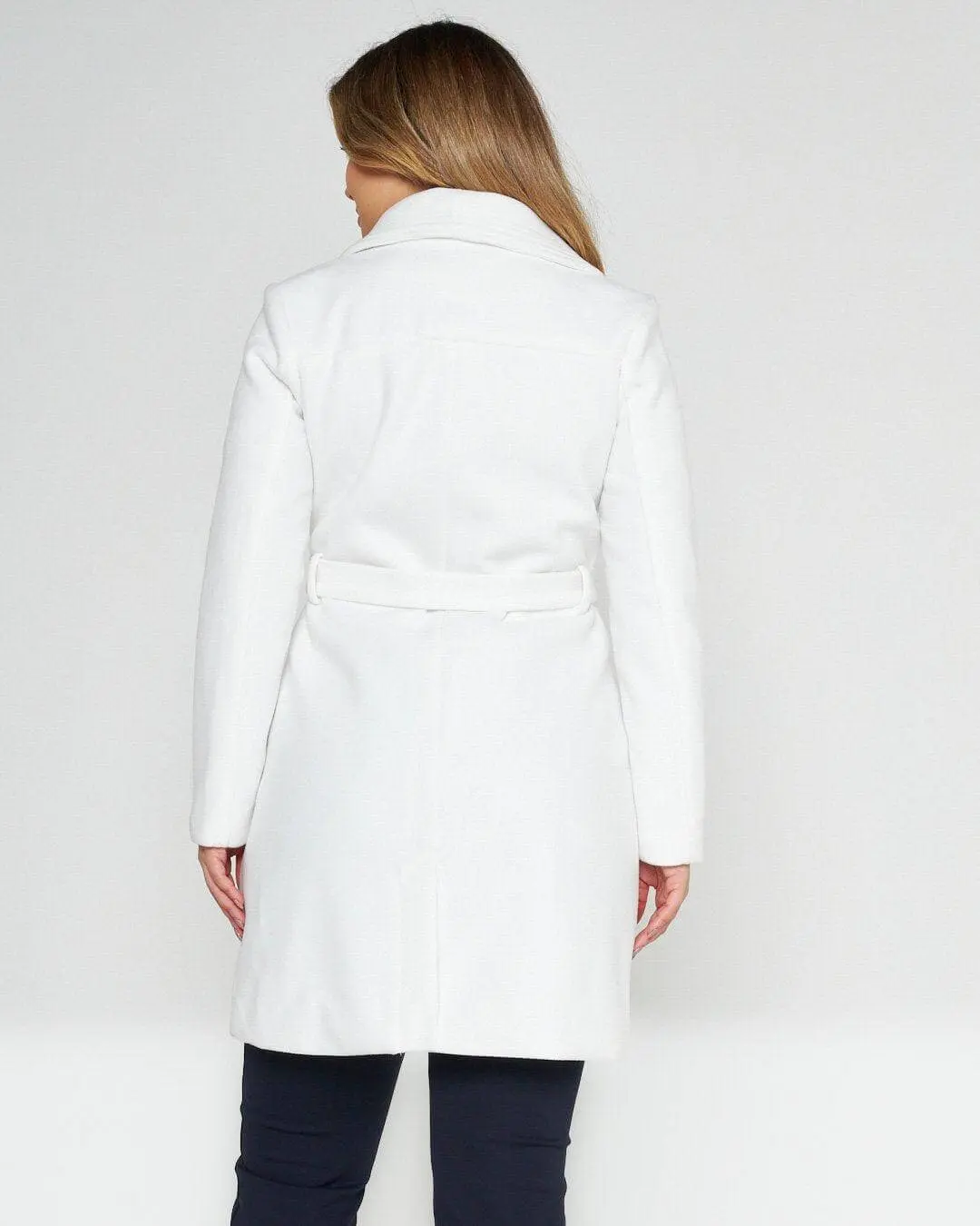 Cappotto accappatoio doppio petto BIANCO - Image 4