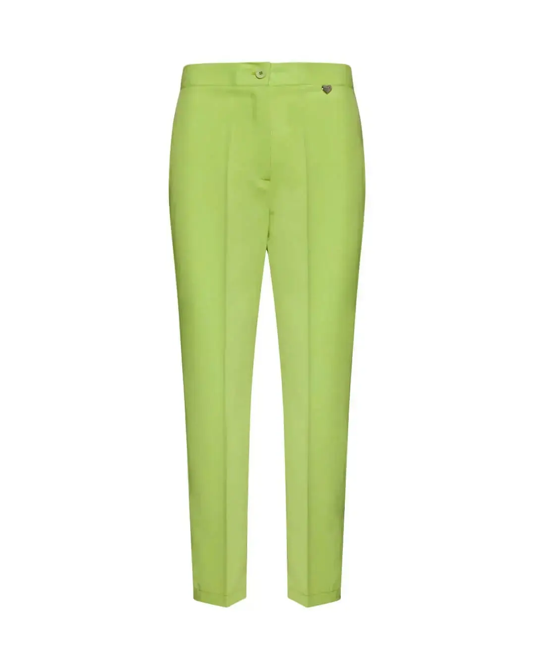 Pantalone a sigaretta in cady elasticizzato di misto viscosa tinta unita - Image 5