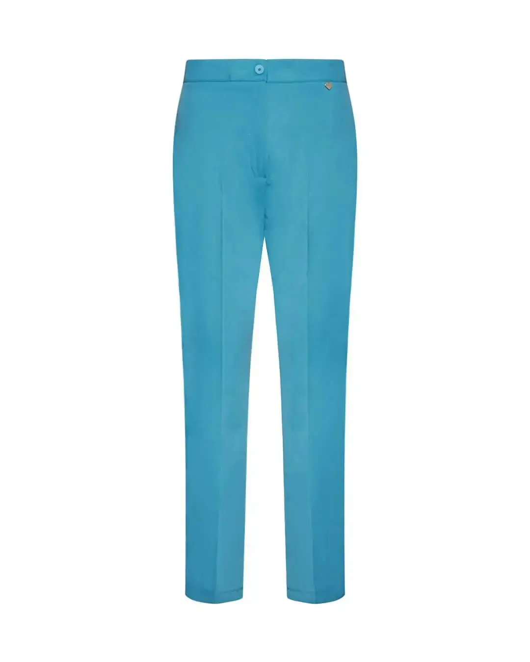 Pantalone a sigaretta in cady elasticizzato di misto viscosa tinta unita - Image 7