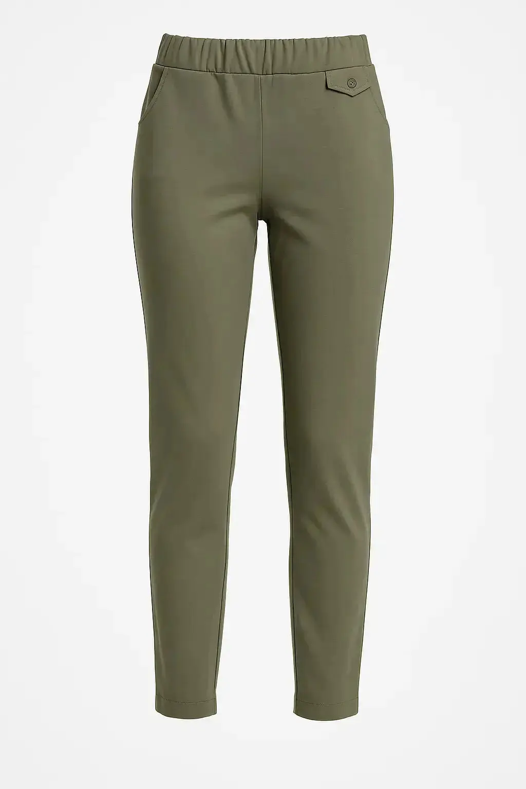 Pantalone skinny in twill di misto cotone elasticizzato - Image 4