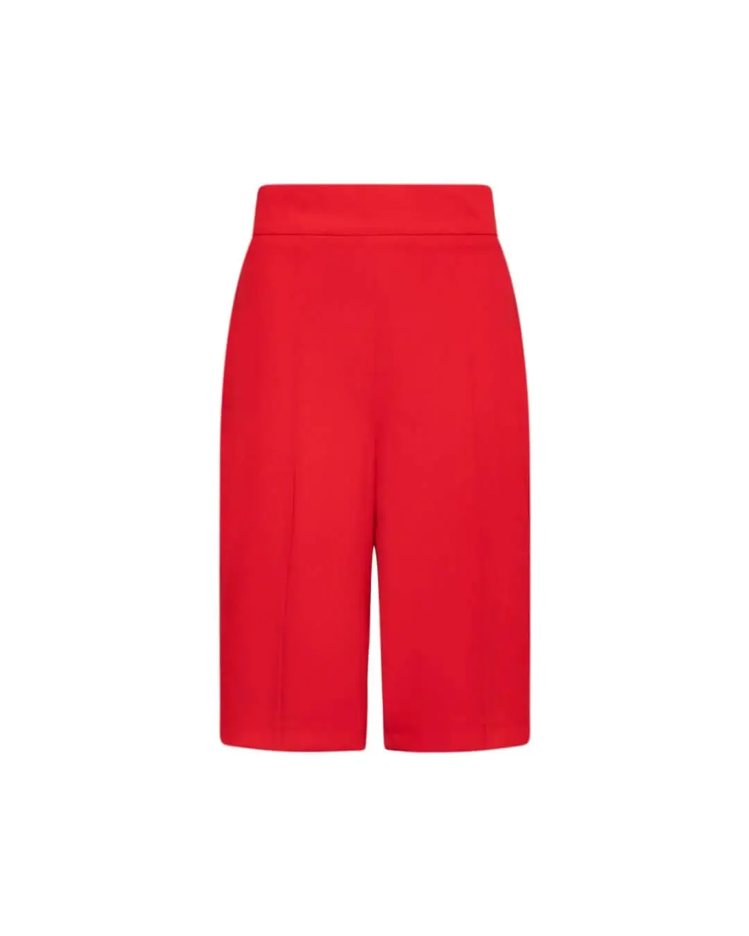 Bermuda in cady elasticizzato tinta unita con chiusura zip laterale - Image 18