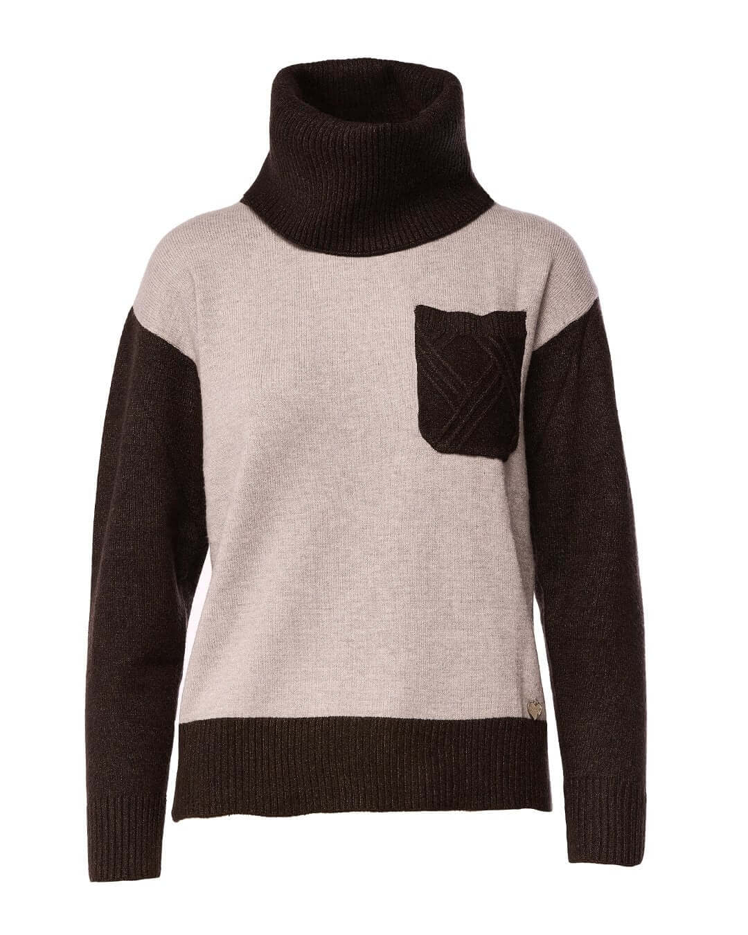 Maglia con taschino e collo alto removibile ANTRACITE
