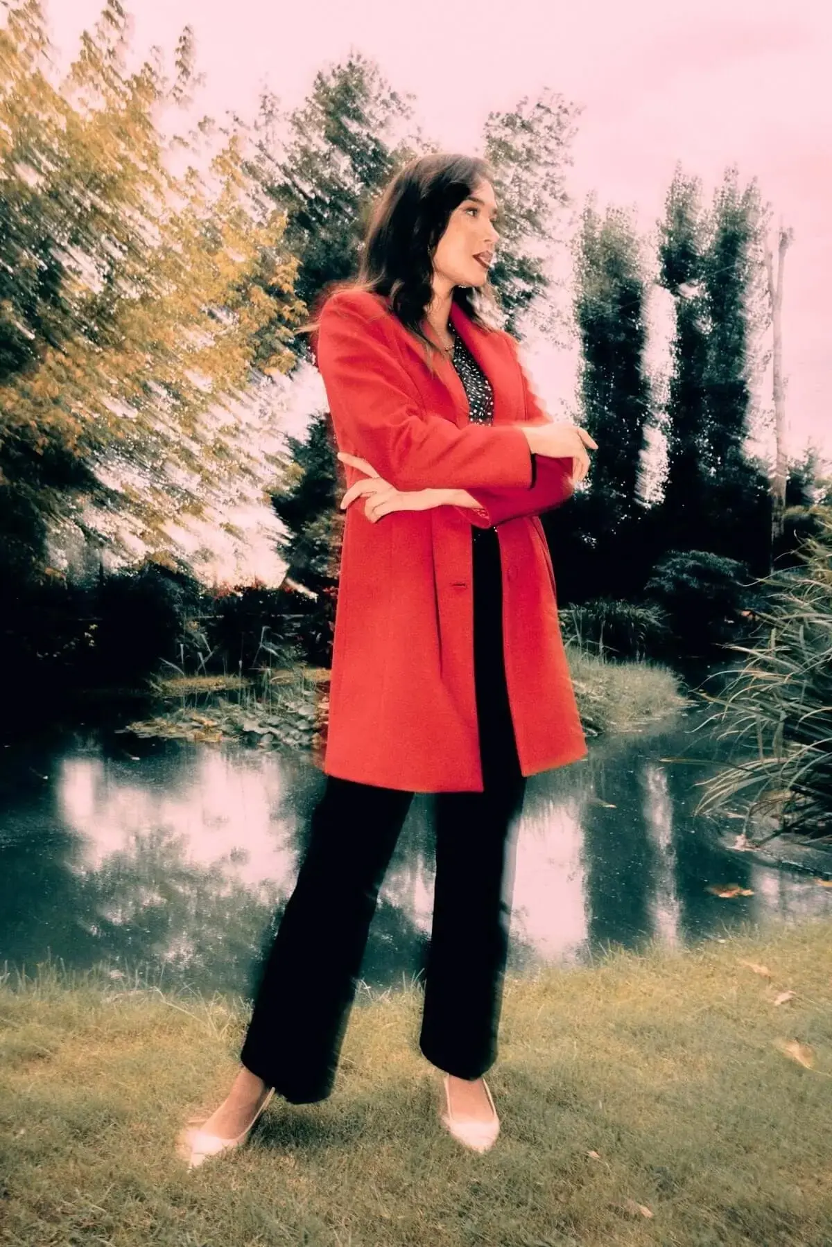 Cappotto midi monopetto con bottoni - Image 10