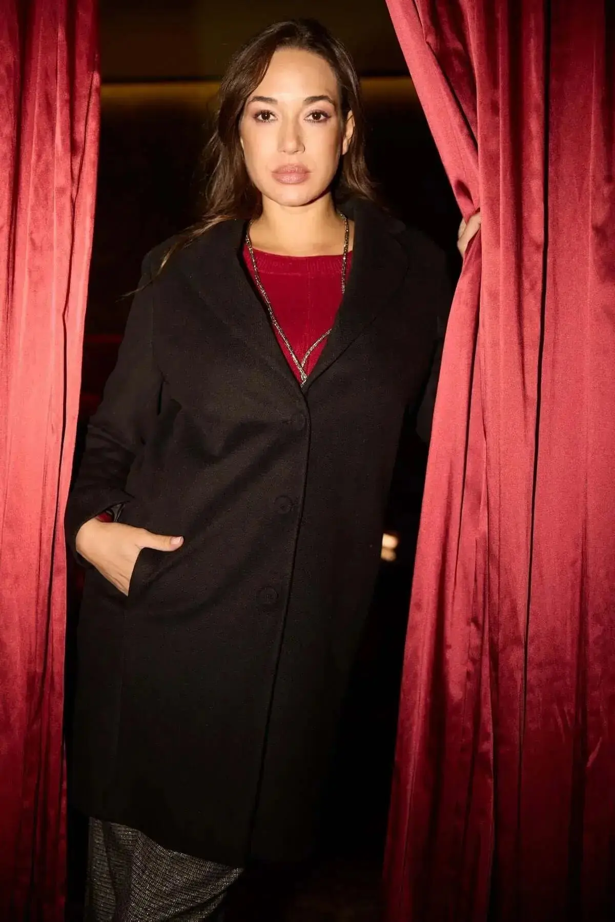 Cappotto midi monopetto con bottoni - Image 7