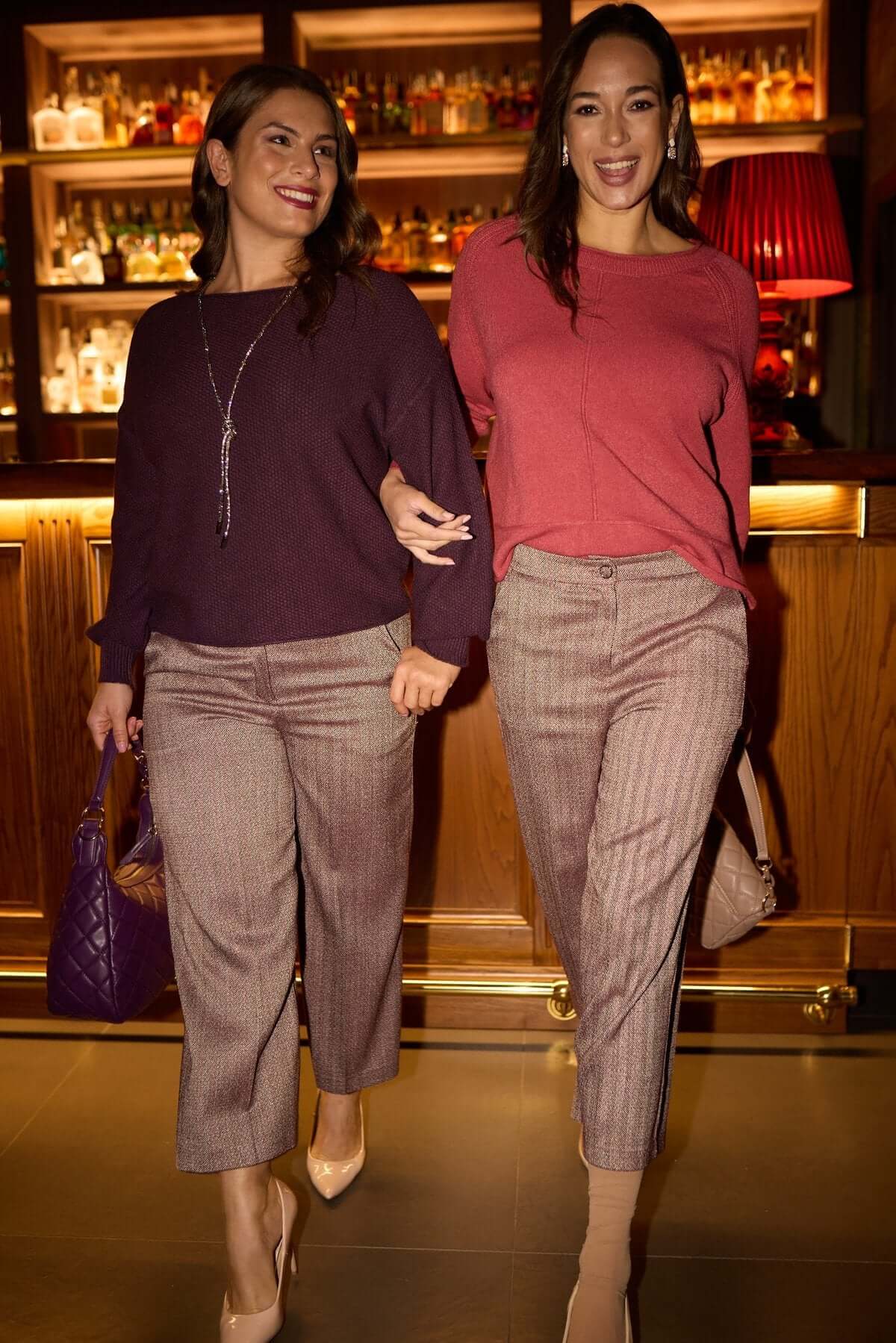 Pantaloni culotte con motivo resca MALVA - Image 2