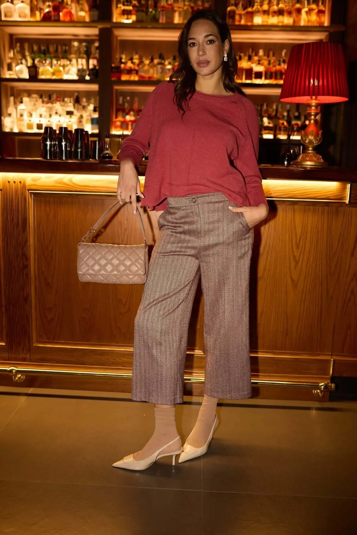 Pantaloni culotte con motivo resca MALVA - Image 5