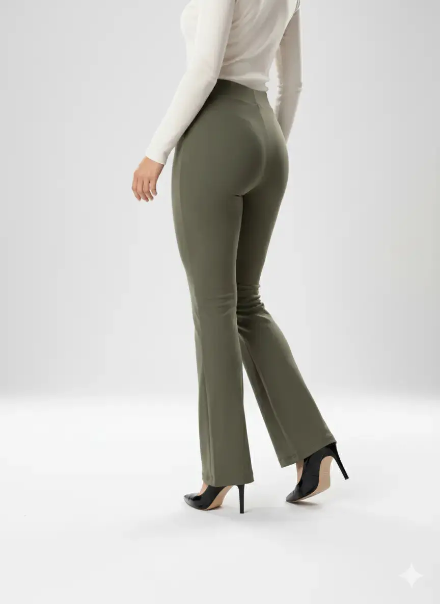 Pantalone flare con bustino elastico - Comfy® - Image 27