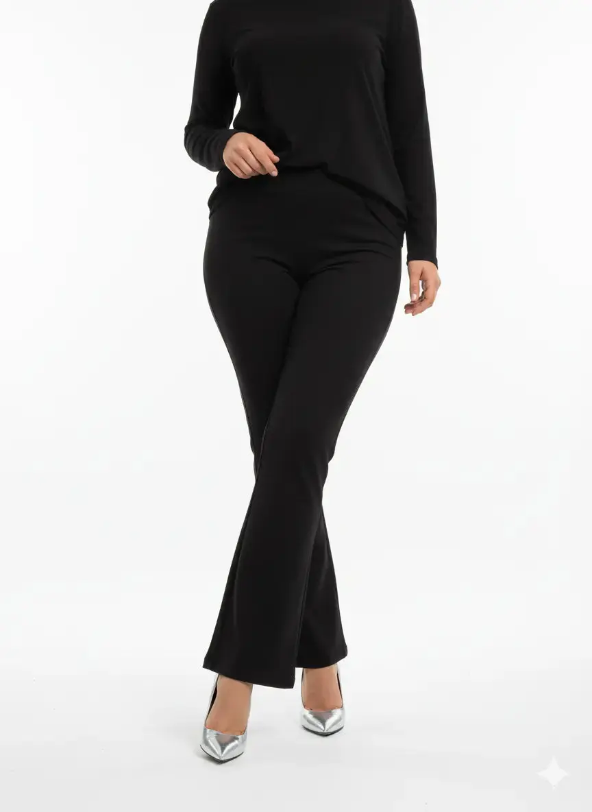 Pantalone flare con bustino elastico - Comfy® - Image 3