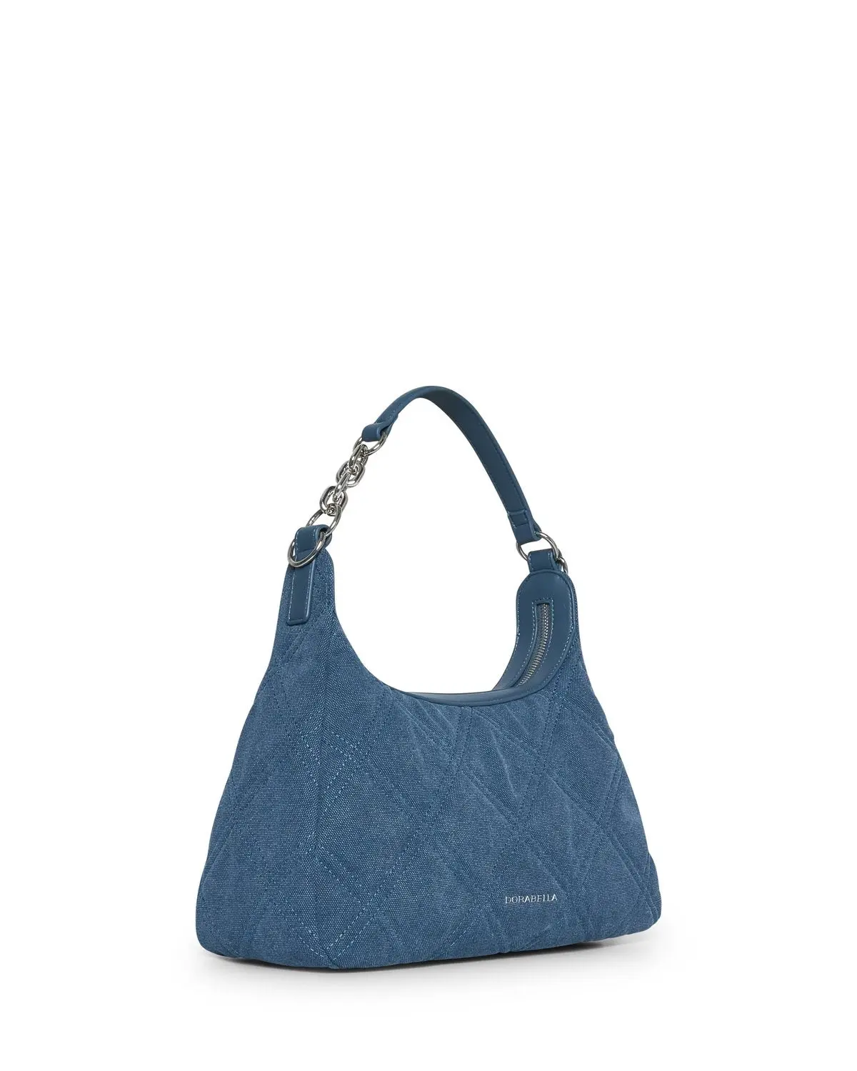Hobo bag in denim trapuntato DENIM - Image 2