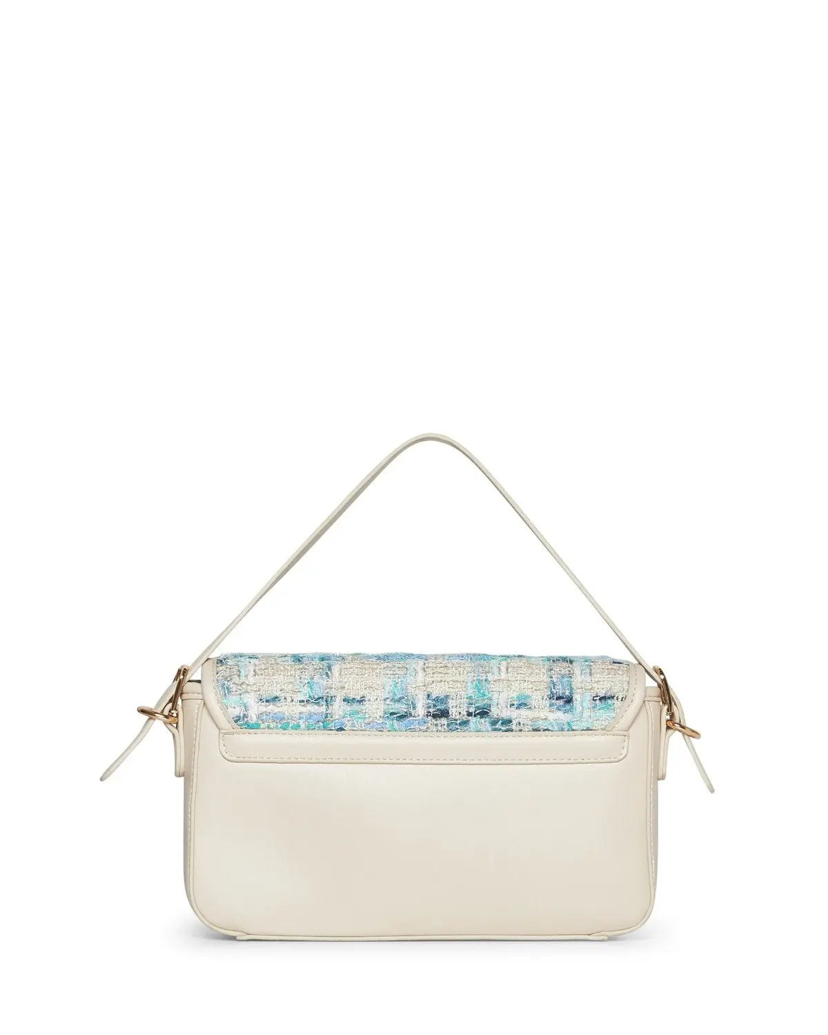 Mini baguette in tweed con tracolla BEIGE - Image 3
