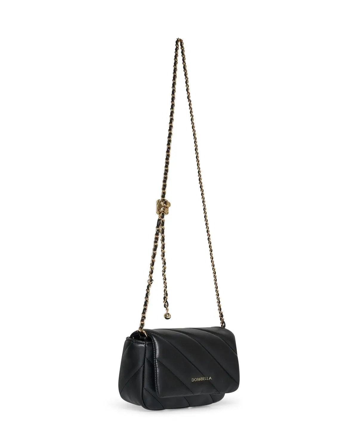 Mini bag con tracolla a catena intrecciata NERO - Image 2