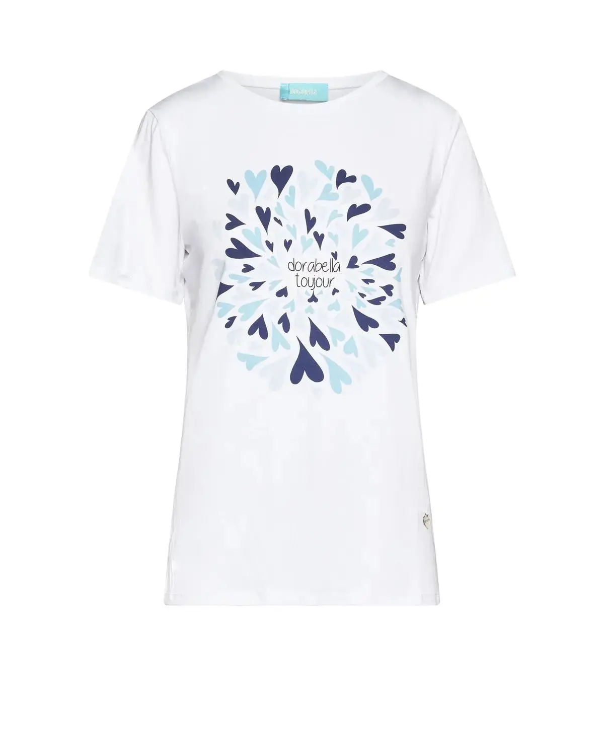 T-shirt con stampa frontale BIANCO
