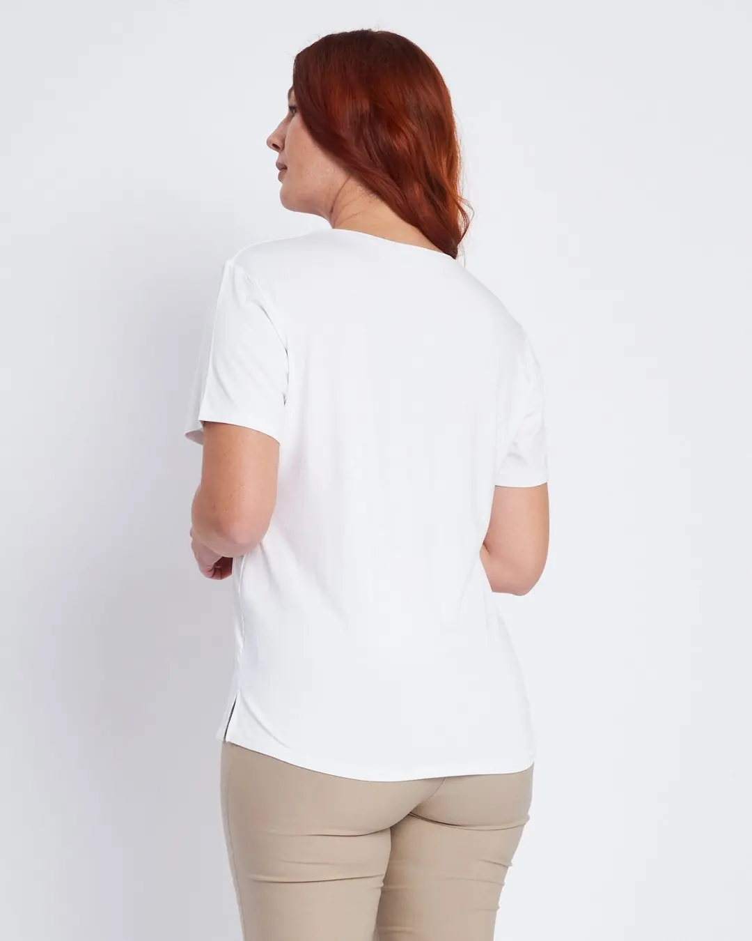 T-shirt con stampa e applicazioni frontali BIANCO - Image 4