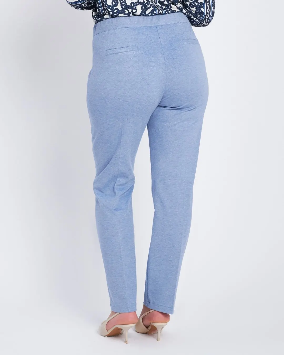 Pantalone wide leg con abbottonatura frontale DENIM - Image 3
