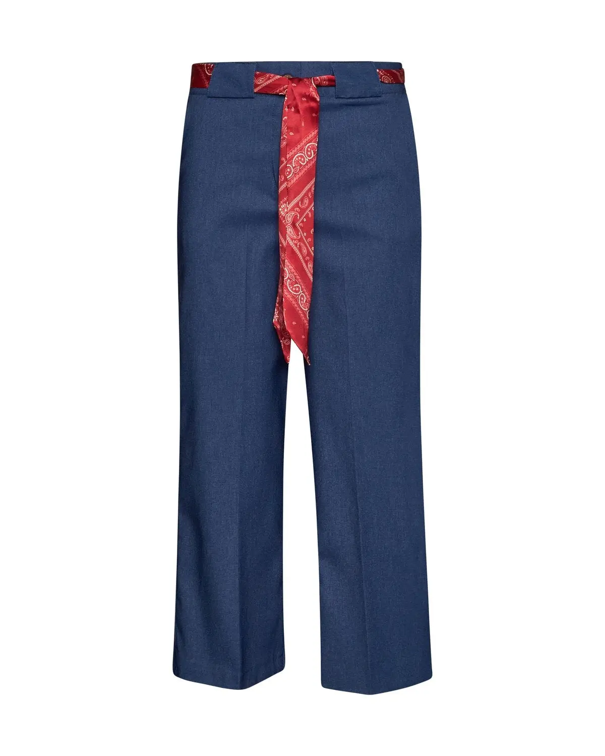 Pantalone cropped con cintura a fantasia DENIM - Image 2