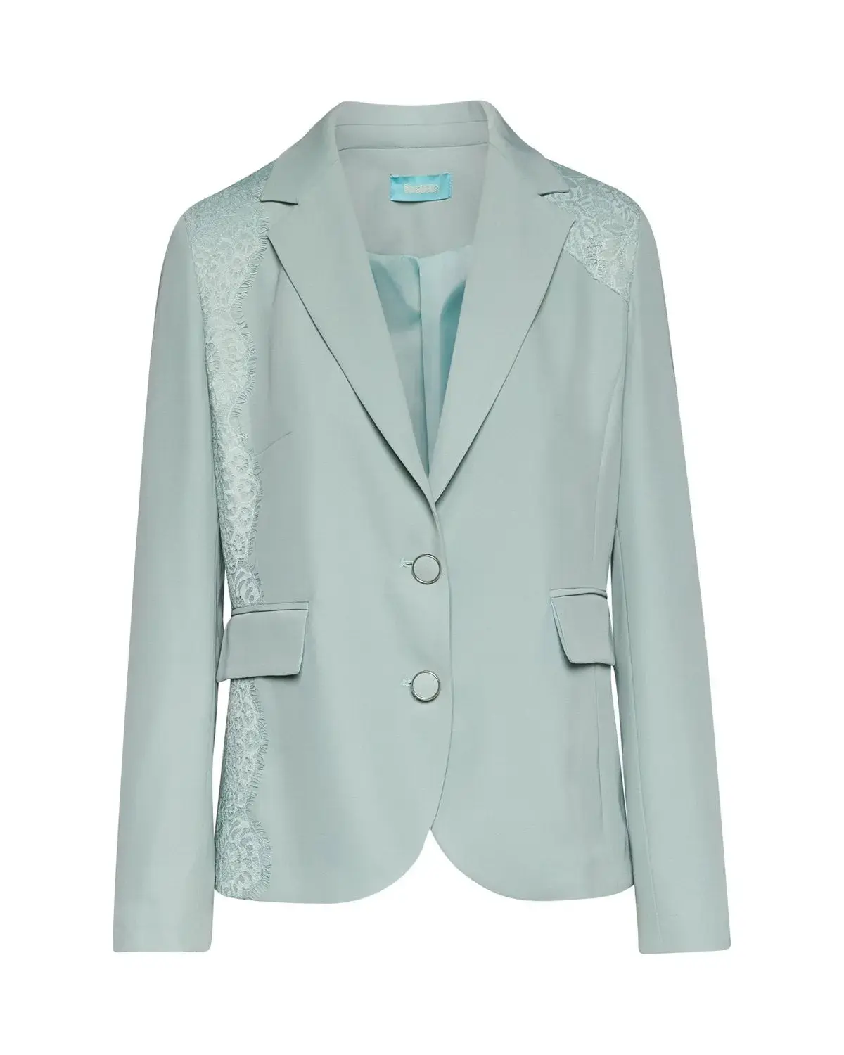 Giacca con pattine ed inserti asimmetrici in pizzo ALOE