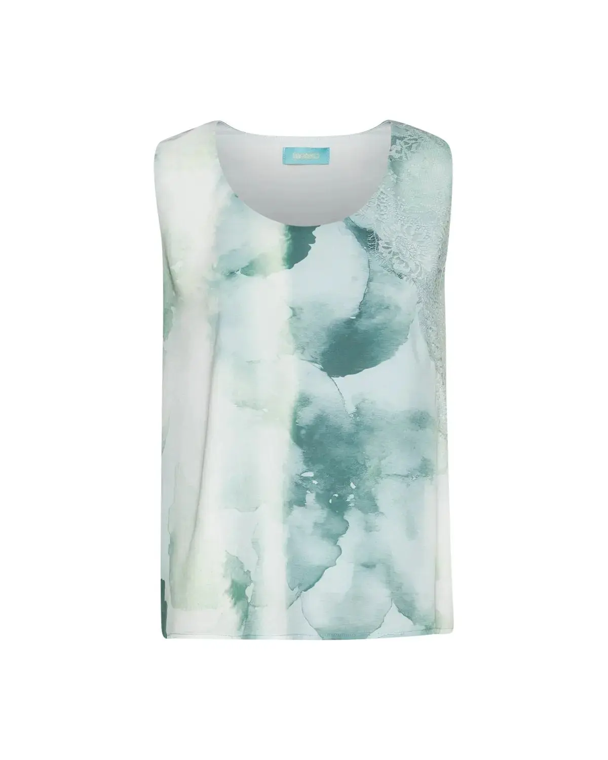 Top a fantasia con scollo a V e pizzo ALOE