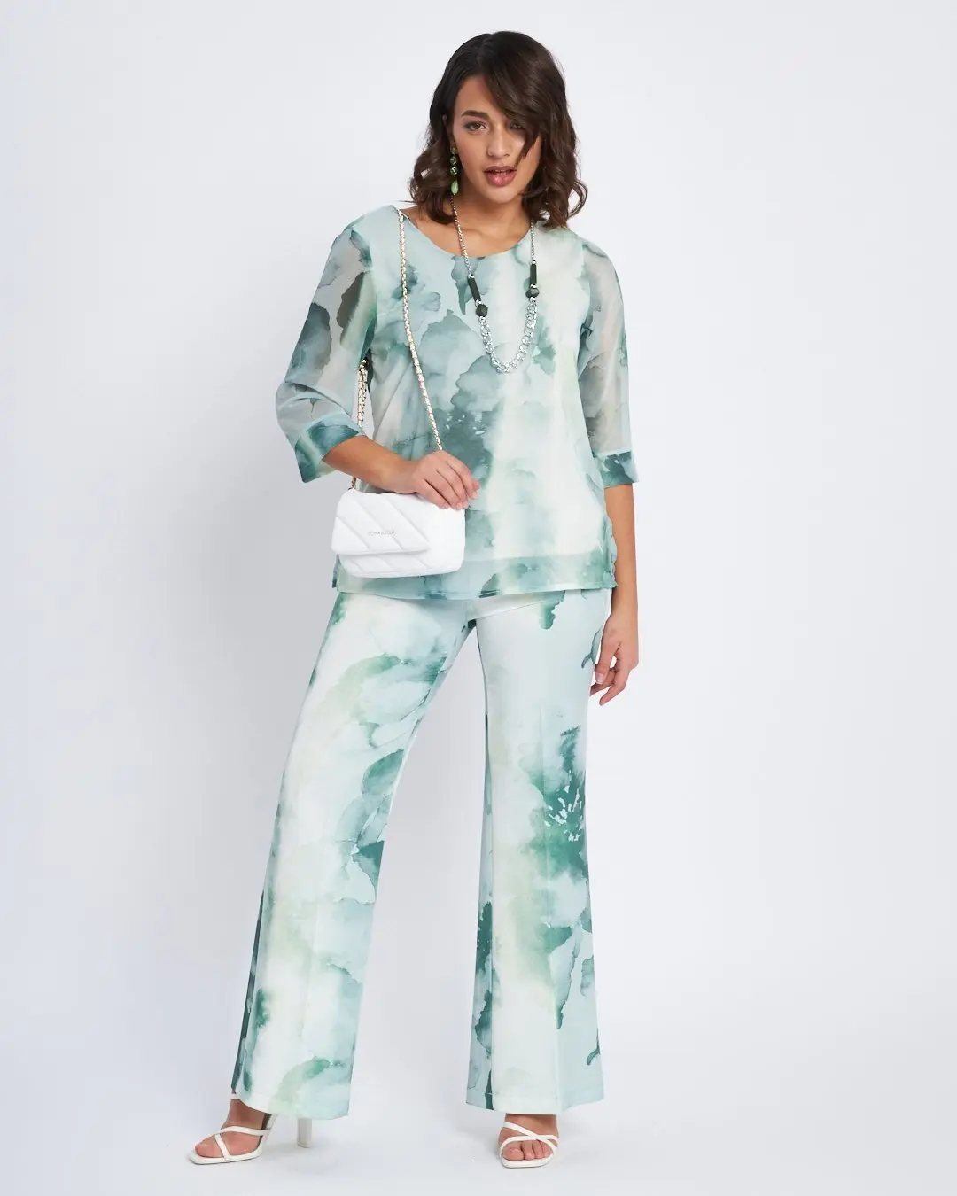 Pantaloni flare a fantasia ALOE - Image 5