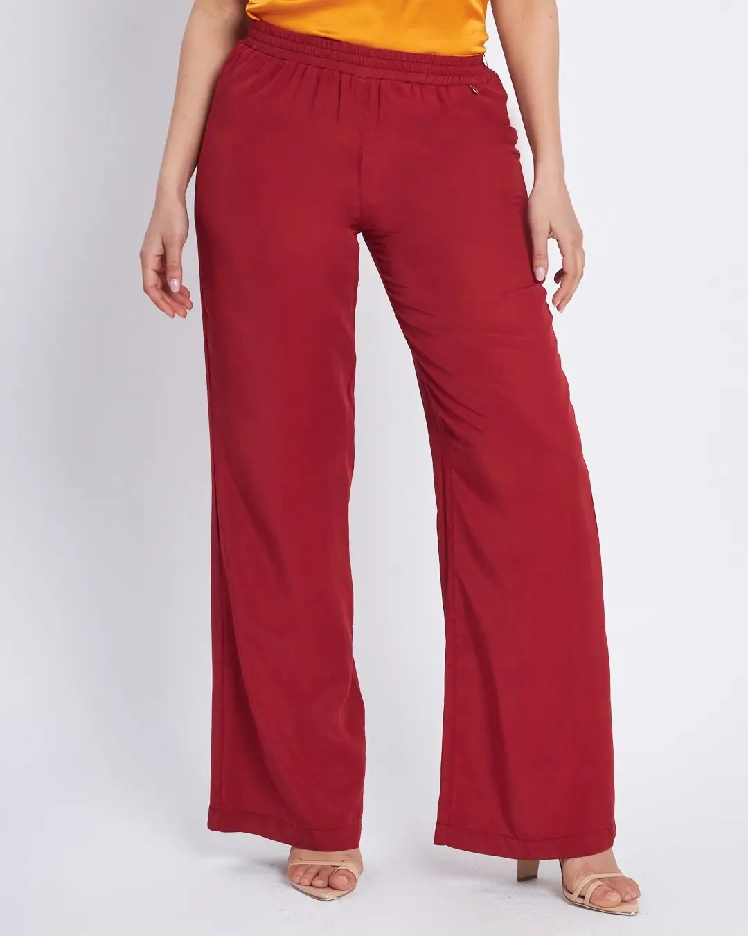 Pantalone palazzo con vita elastica INDIA