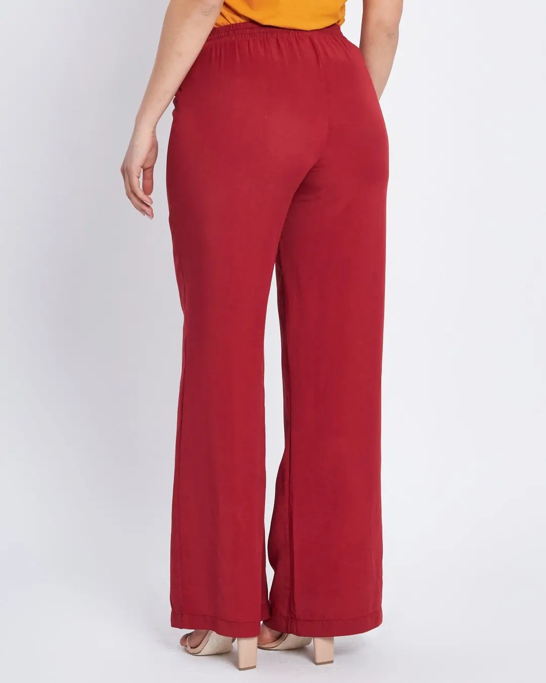Pantalone palazzo con vita elastica INDIA - Image 3