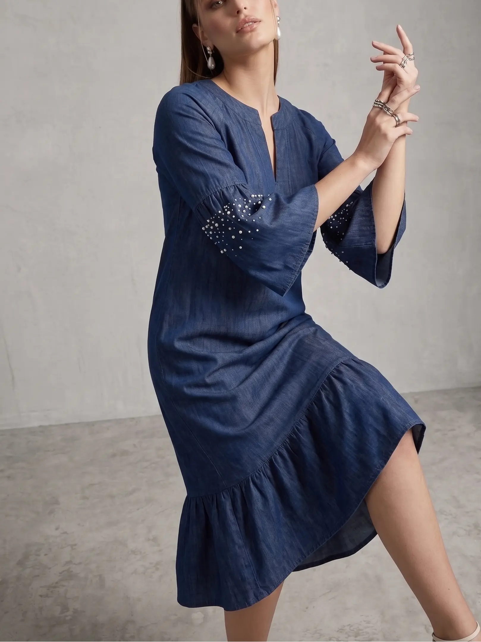 Abito in Chambray - Image 2