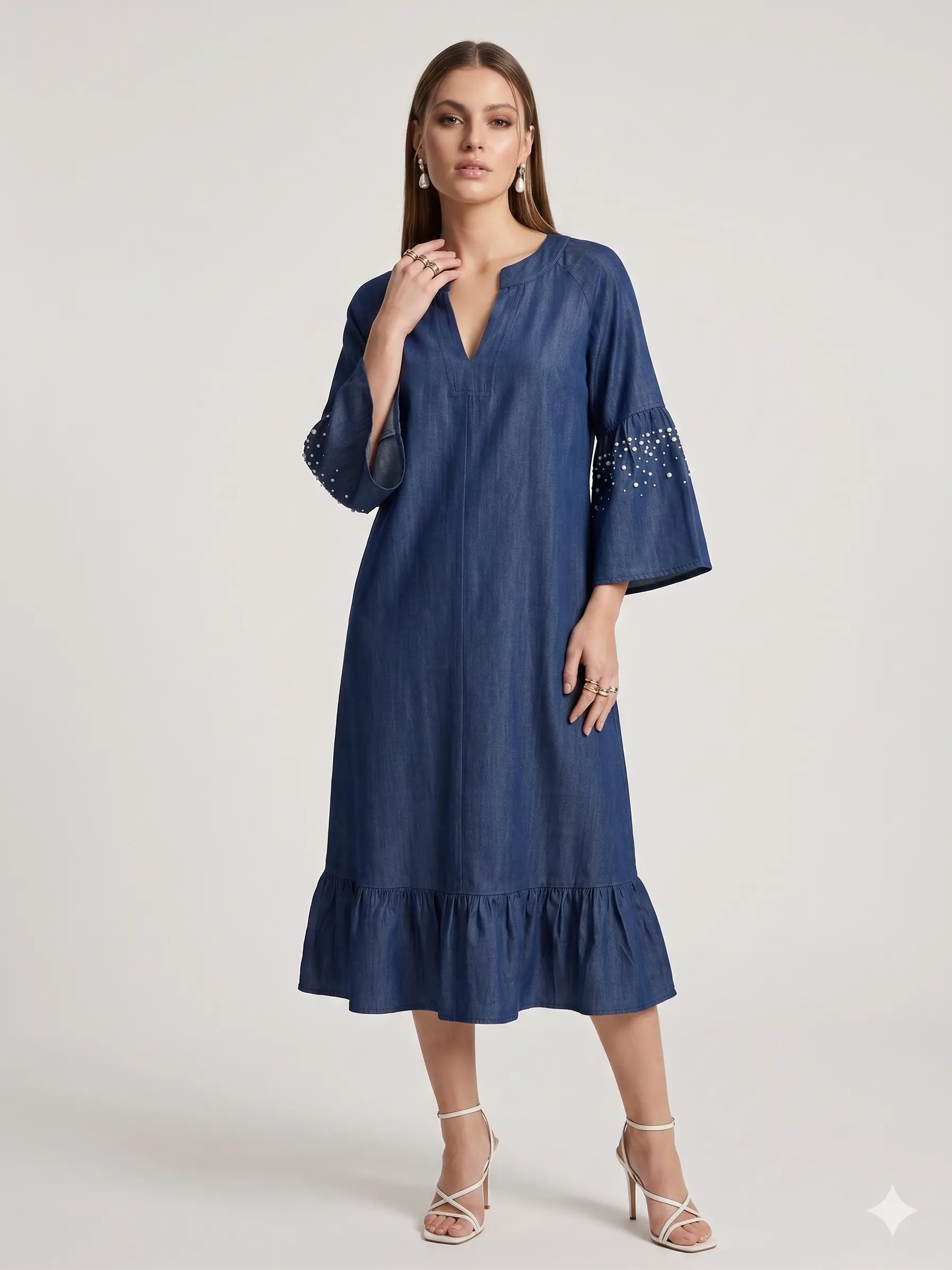 Abito in Chambray - Image 4