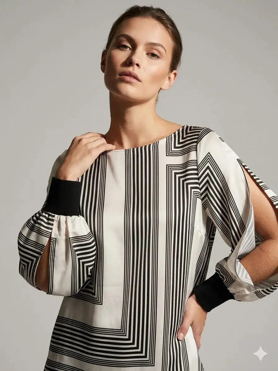 Blusa geometrica - Image 2