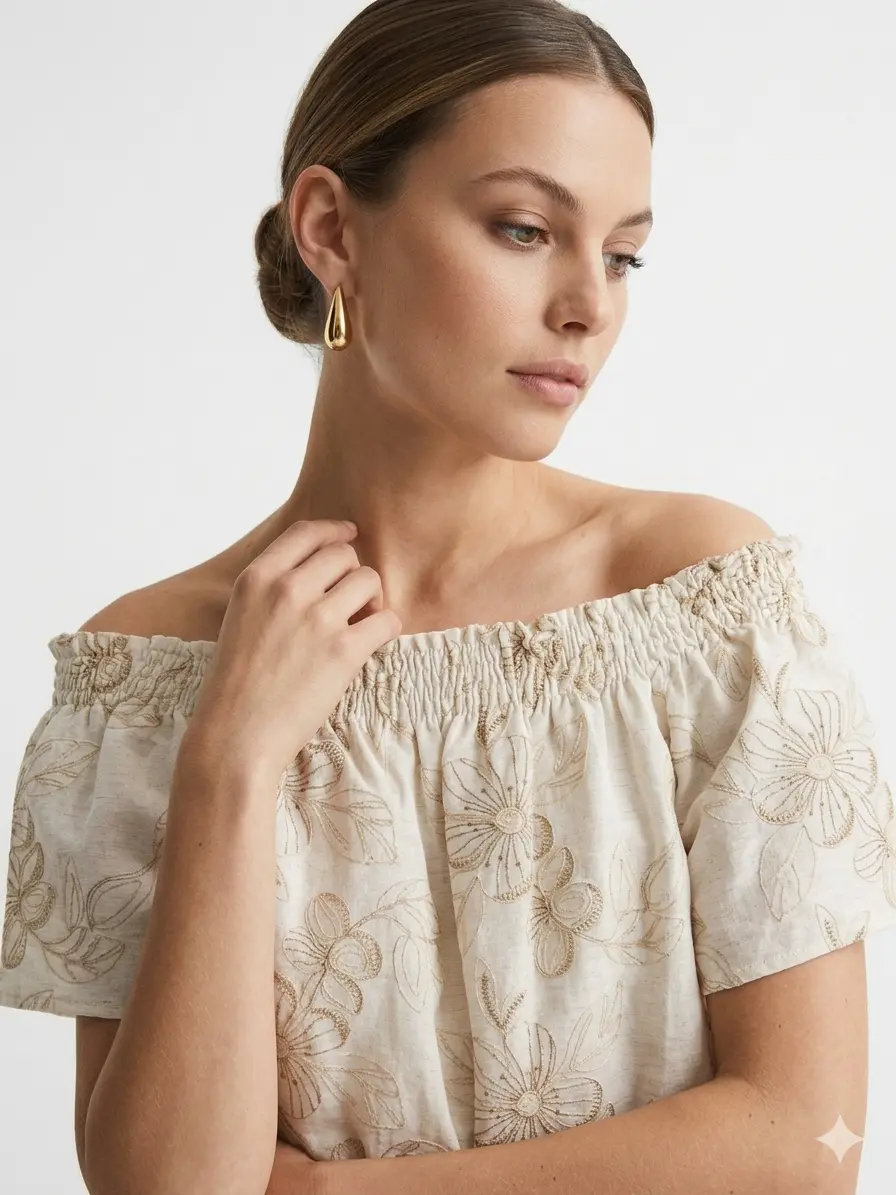 Blusa Schiffer Ricamata - Image 3