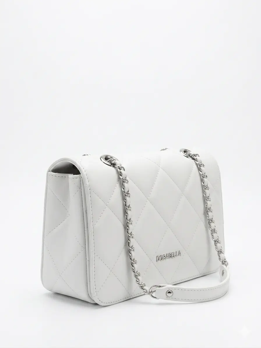 Borsa a Tracolla Matelassé con Catena Intrecciata - Image 3