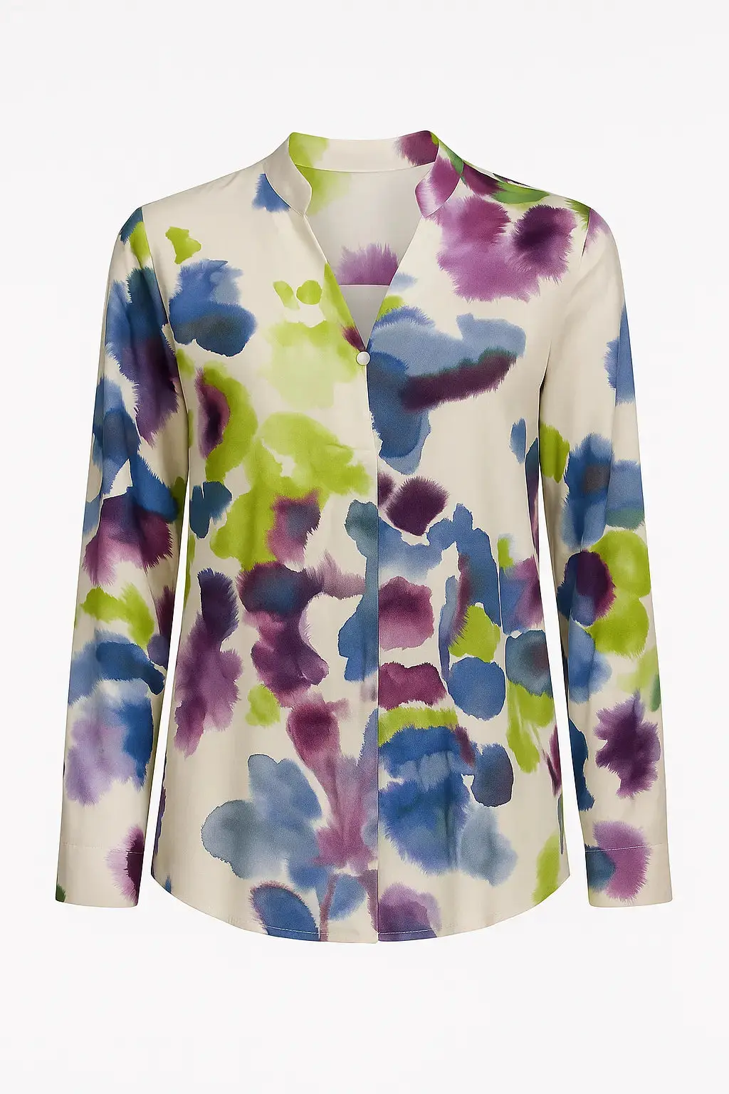 Camicia in viscosa stampata all over