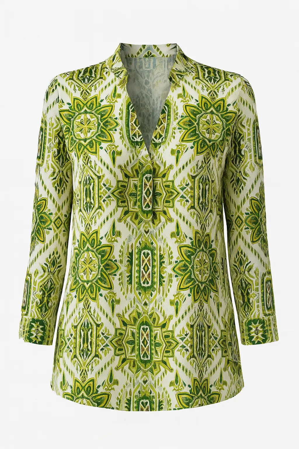 Camicia in viscosa stampata all over - Image 10