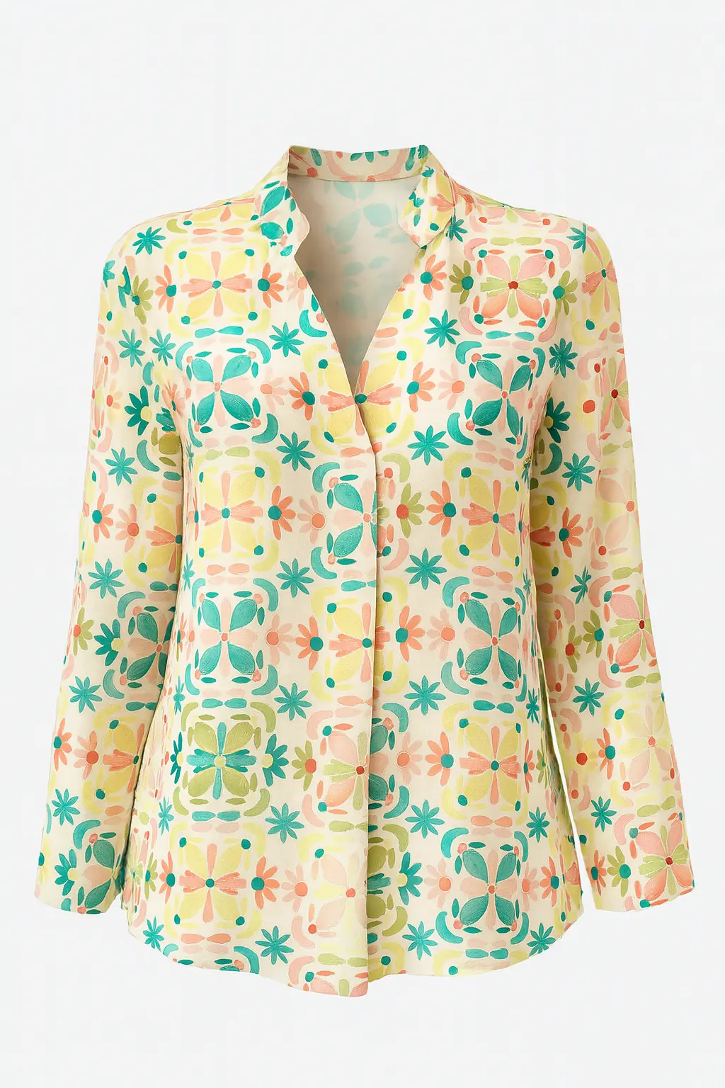Camicia in viscosa stampata all over - Image 6