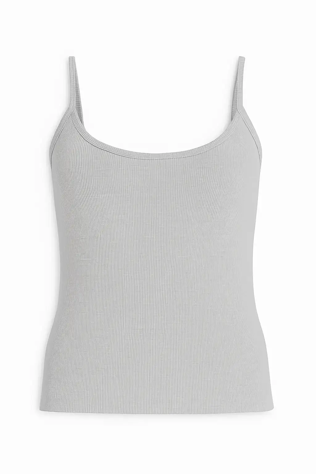 Canotta slim fit a bretelline in costina - Image 10