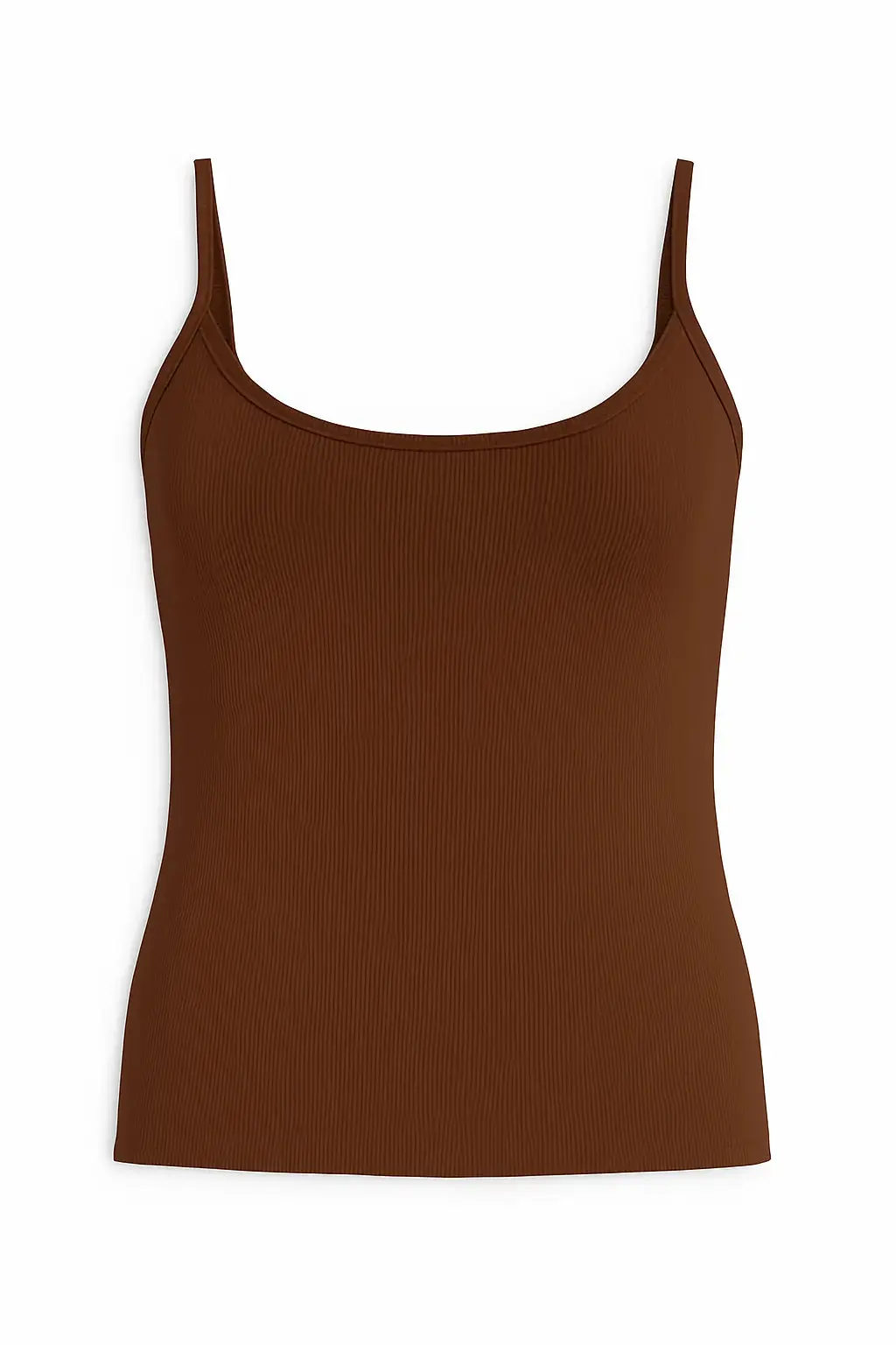 Canotta slim fit a bretelline in costina - Image 12