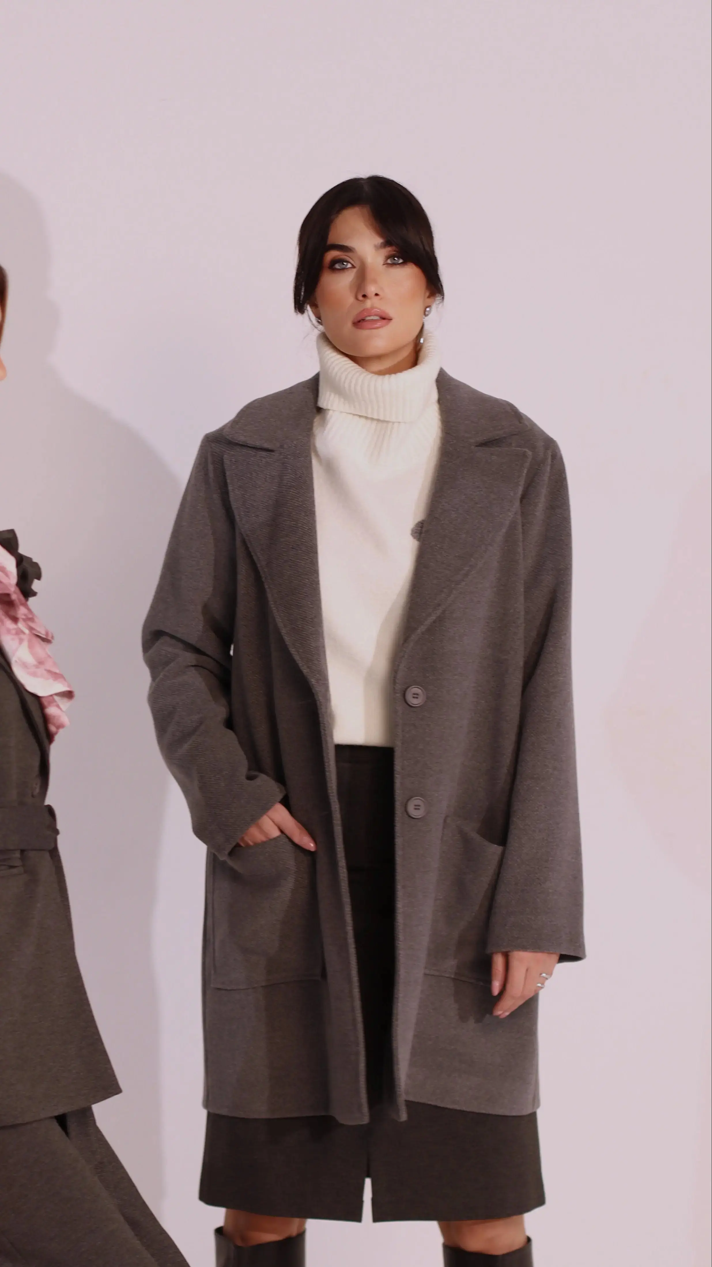 Cappotto monopetto 3/4 - Image 3