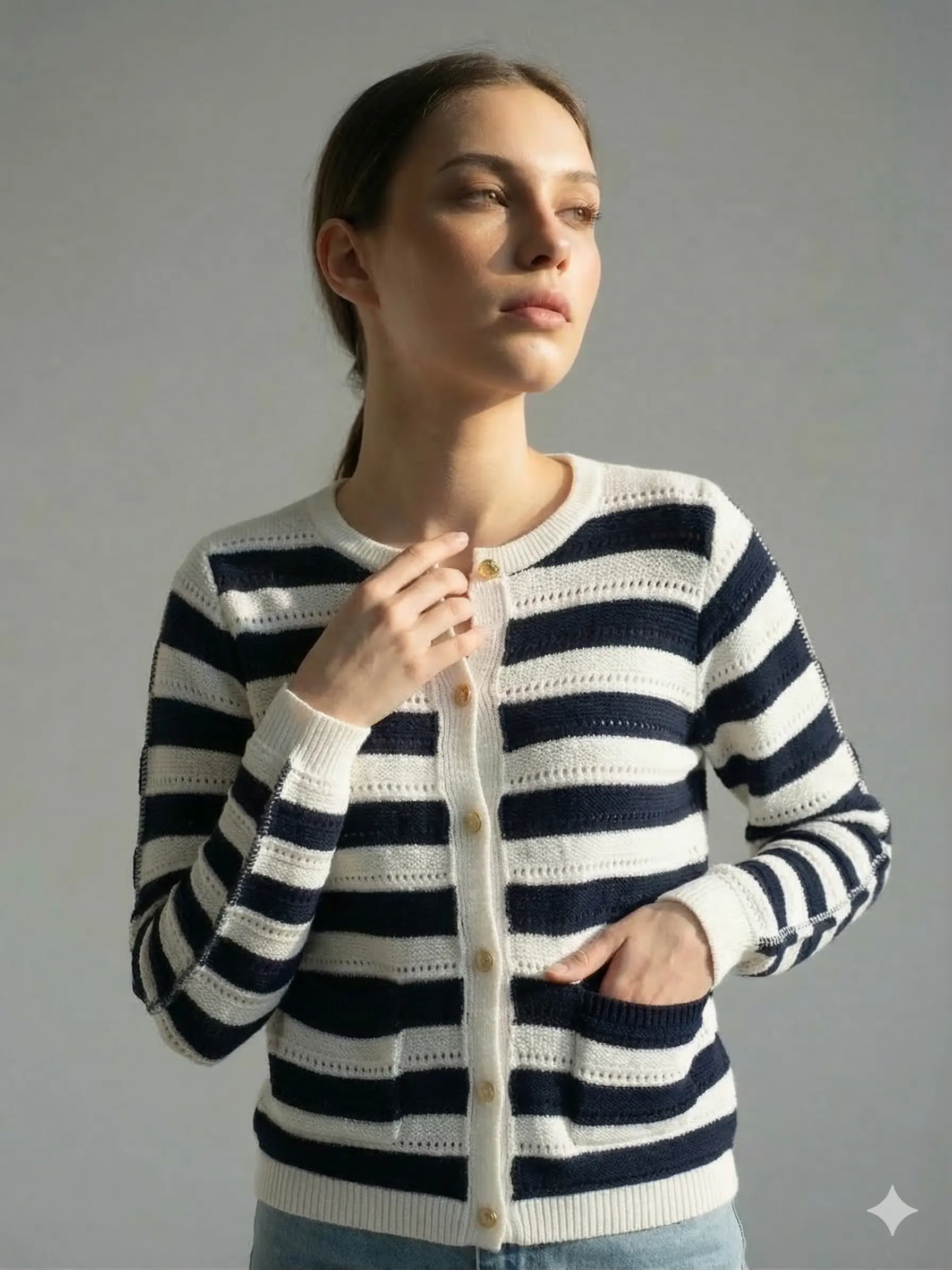 Cardigan a righe - Image 3