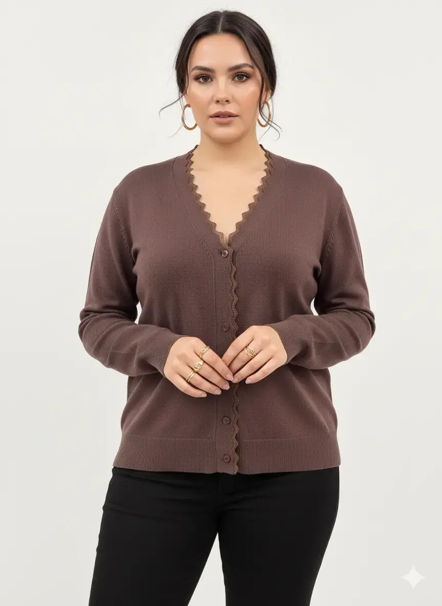 Cardigan con profilo lurex - Image 5