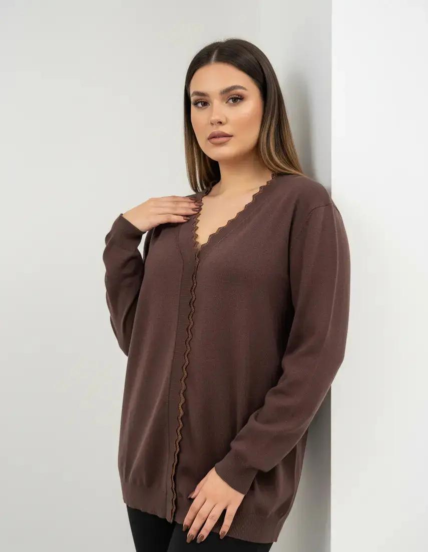 Cardigan con profilo lurex - Image 6