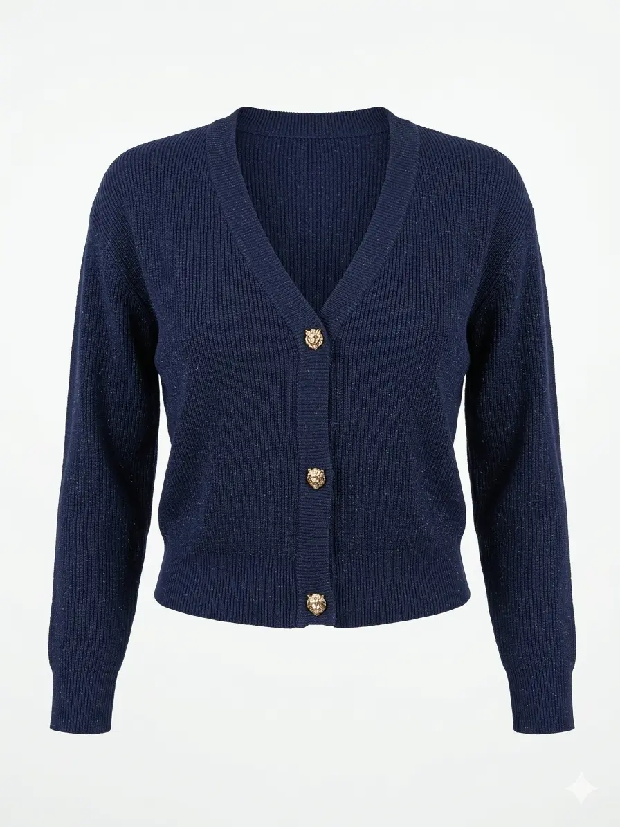 Cardigan scollo a V - Image 2