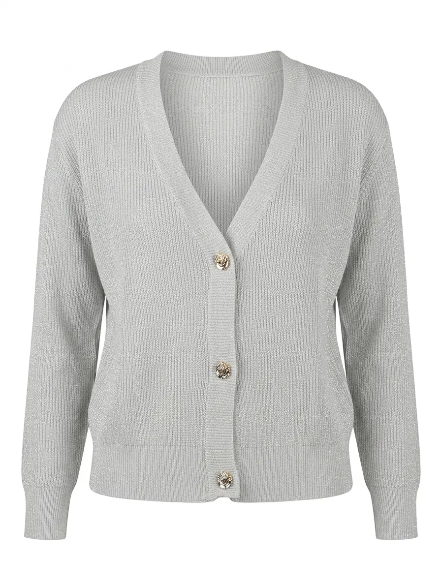 Cardigan scollo a V - Image 4