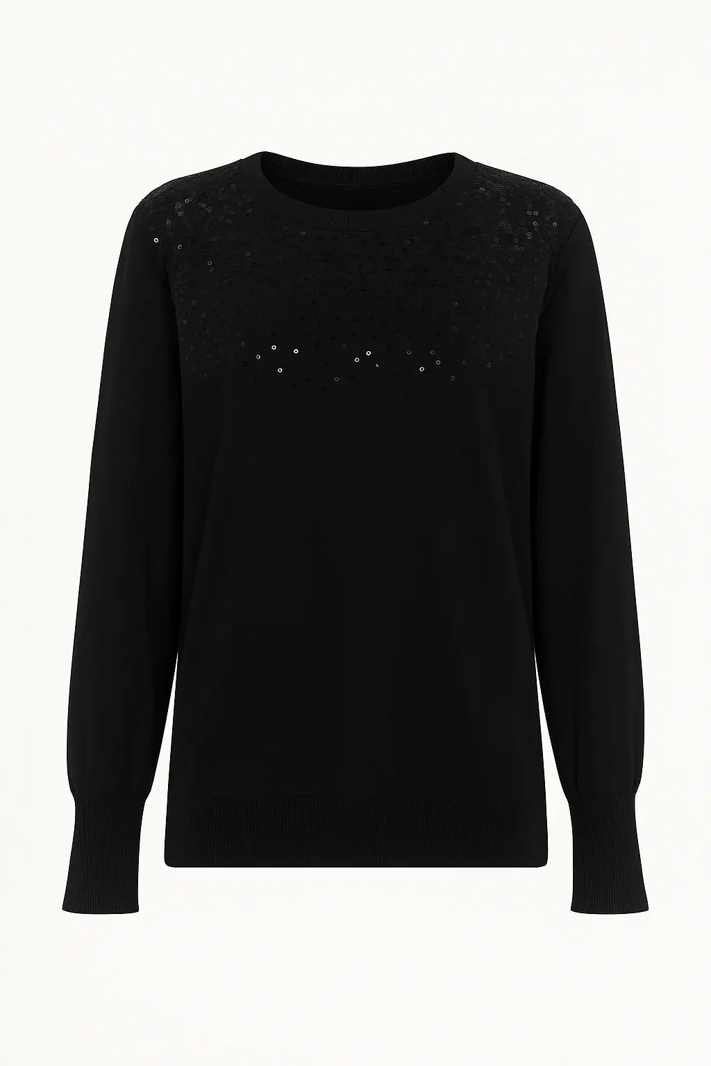 Girocollo con applicazione di paillettes - Image 8