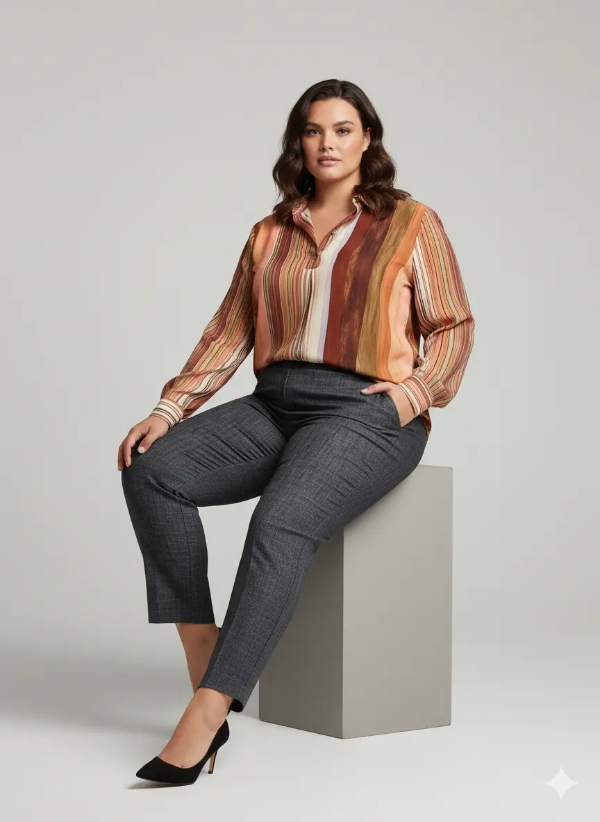 Jeans con bustino elastico - Image 3