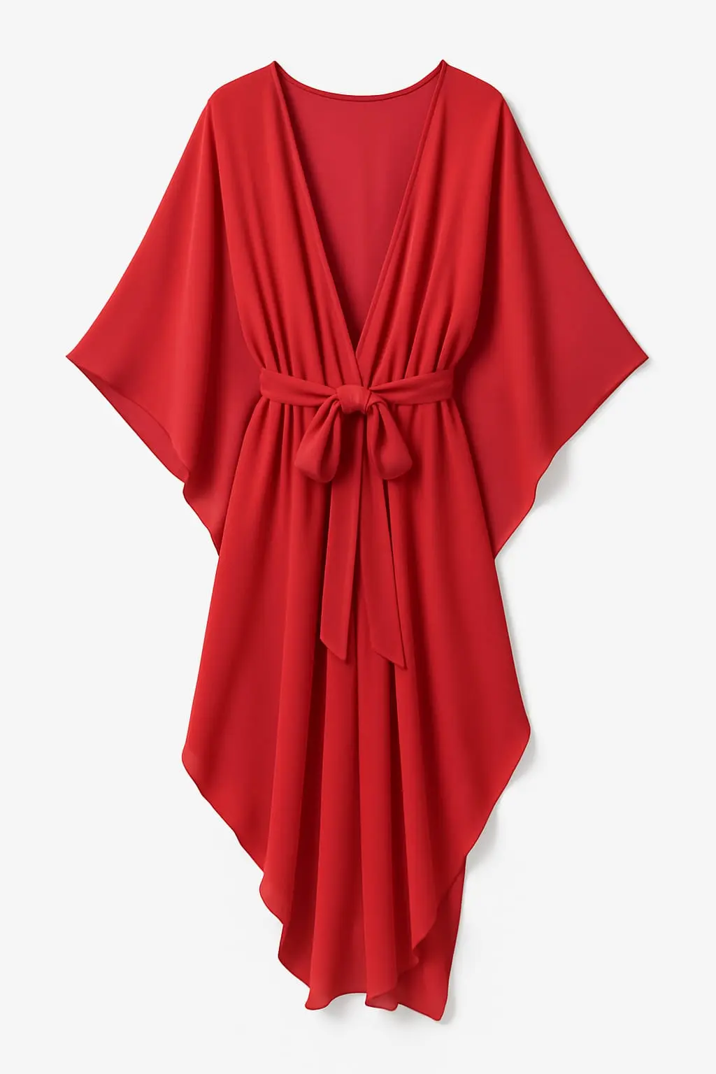 Kimono copricostume asimmetrico con fusciacca - Image 7