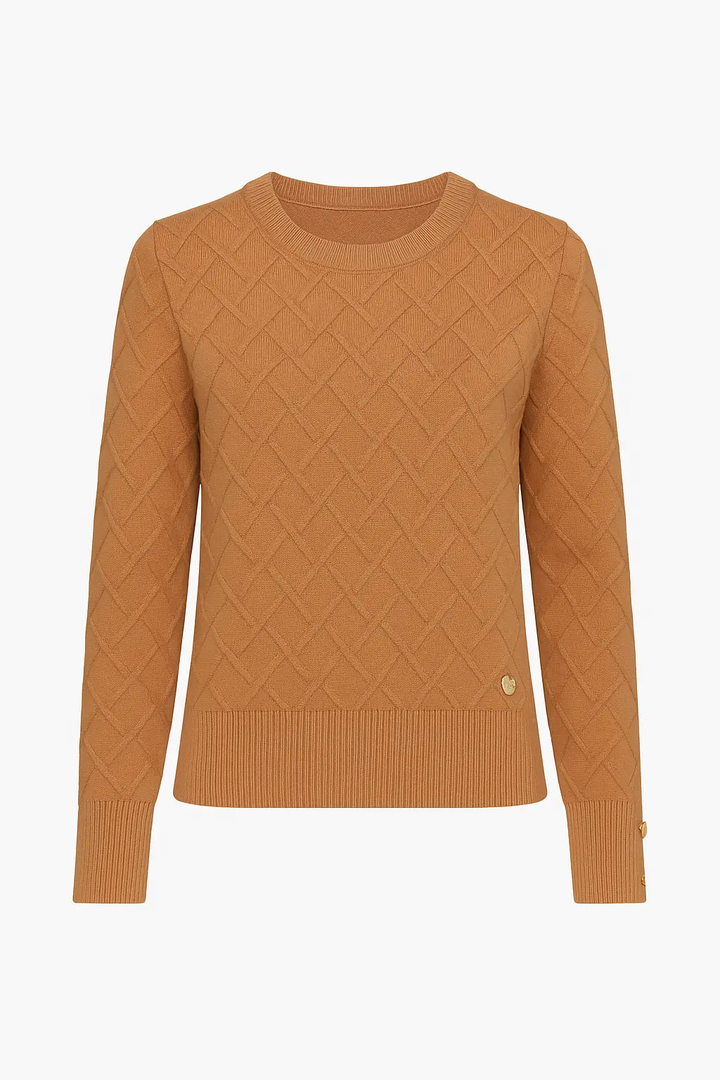 Maglia dolcevita con dettagli a treccia e collo removibile - Image 7
