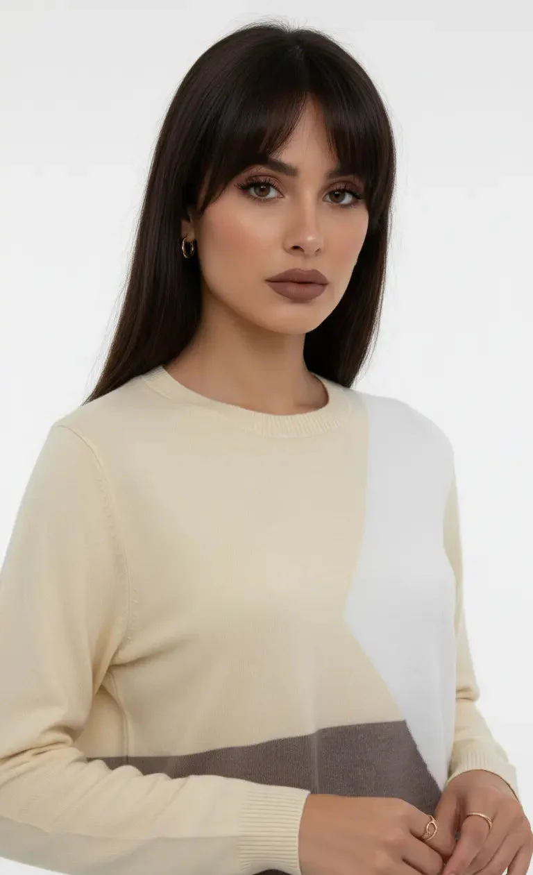 Maglia girocollo color block - Image 8