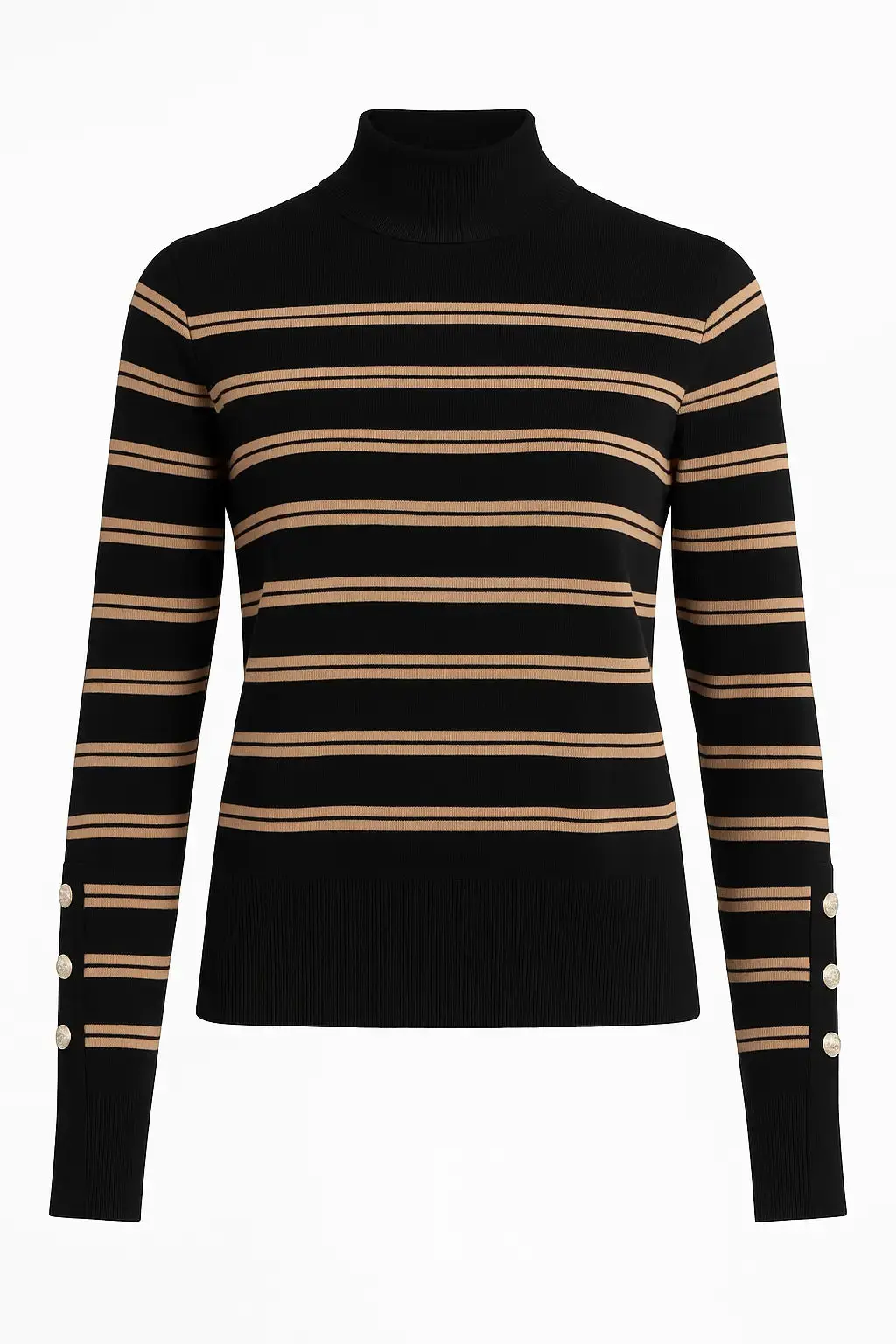 Maglia lupetto a righe - Image 4