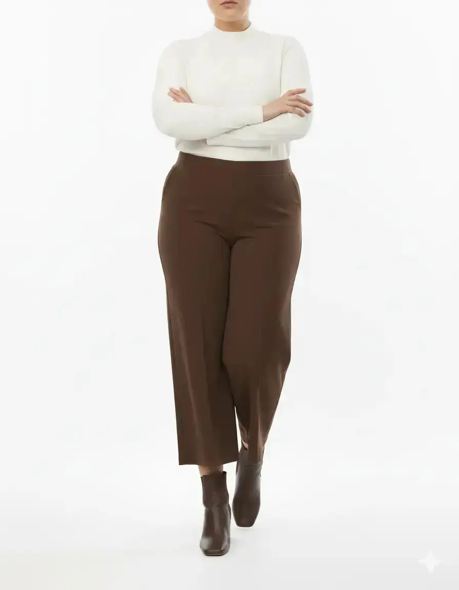 Pantalone cropped con bustino elastico - Comfy® - Image 10