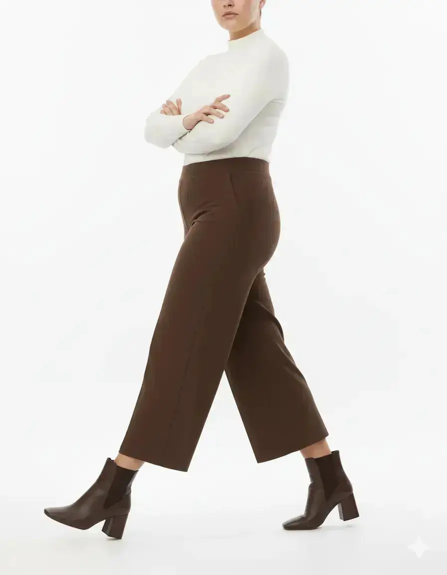 Pantalone cropped con bustino elastico - Comfy® - Image 13